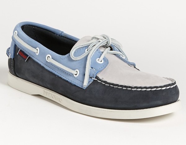 boat shoes men blue